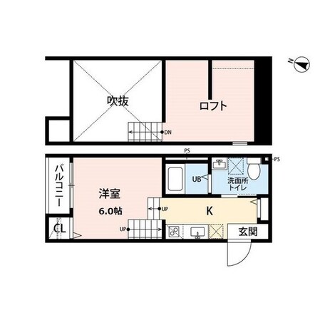 唐の原駅 徒歩8分 2階の物件間取画像